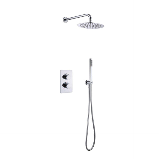 VoordeelPaleis® Inbouw Regendouche Set Creavit Aloni met Handdouche en Wanduitloop Chroom