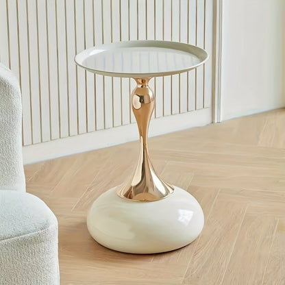 Moderne Zijkast met Keramische Basis en Metalen Voet – 55 cm Hoog