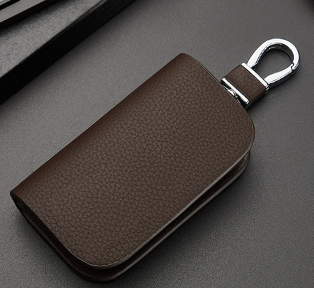 KeyShield Luxe Autosleutelhoes met Signaalblokkering en Echt Leer