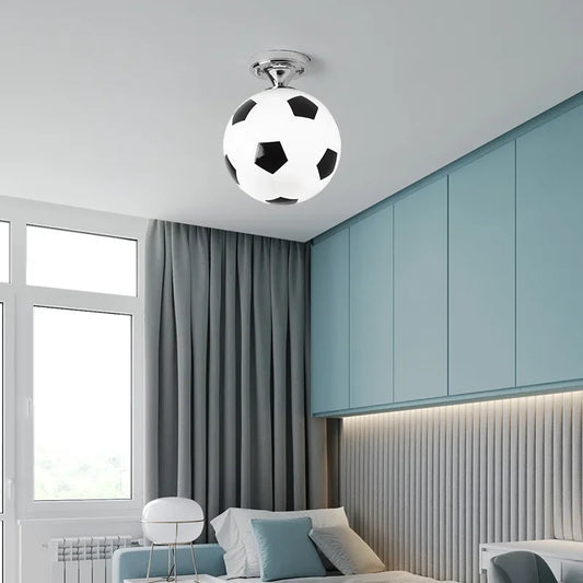 GoalBright – Voetbal Plafondlamp met LED en Dimbare Verlichting | Voor Kinderkamers