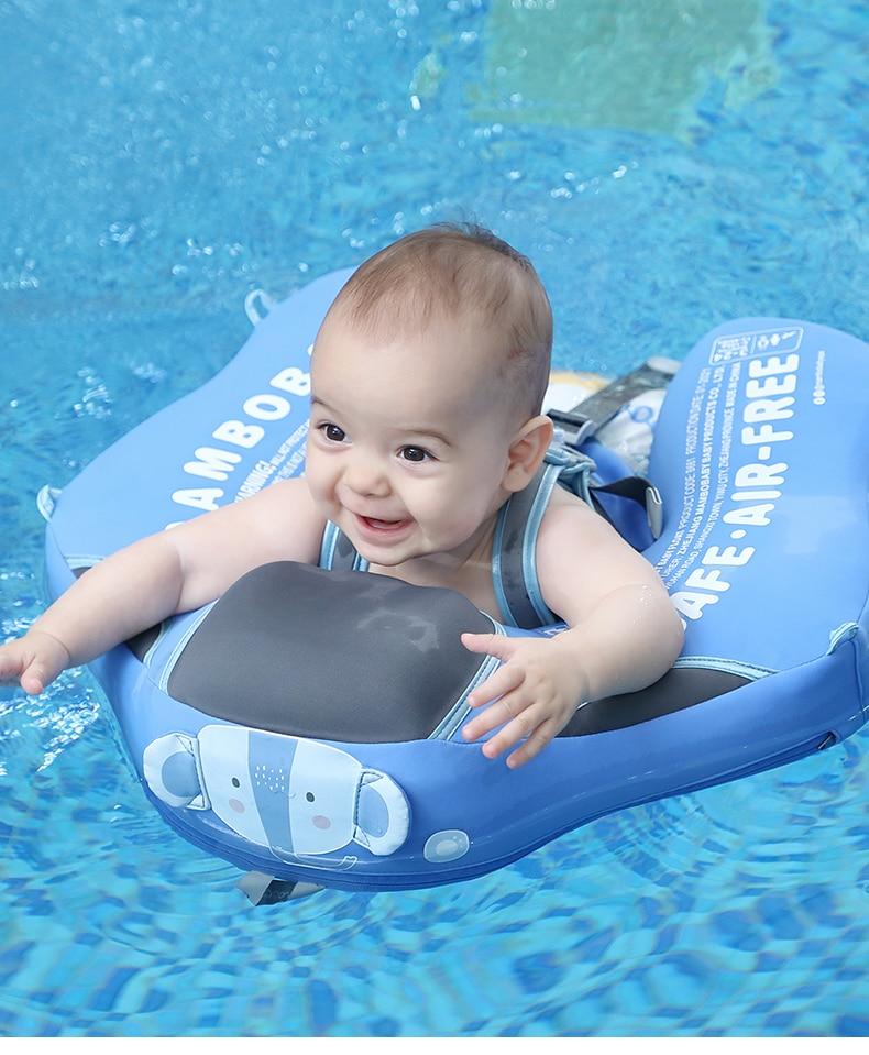 Baby Zwemtrainer – Veilig ontwerp met afneembare UV-Luifel – Geschikt vanaf 3 maanden tot 2 Jaar