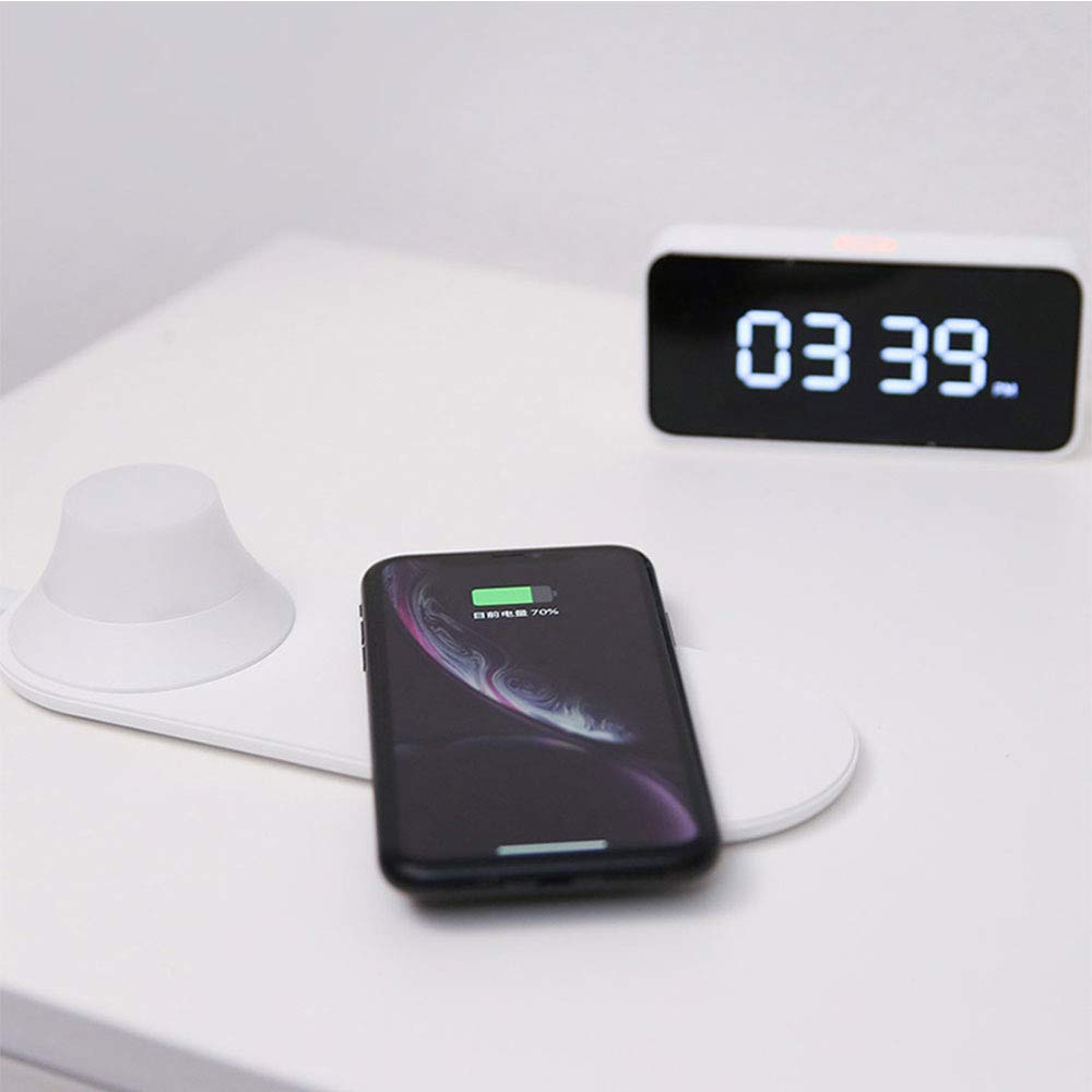 Draadloze Oplader met LED verlichting | Ideaal voor op de slaapkamer