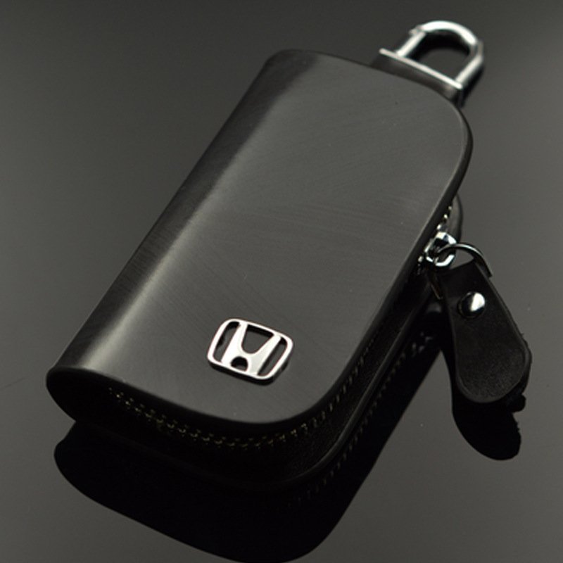 KeyShield Luxe Autosleutelhoes met Signaalblokkering en Echt Leer