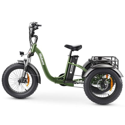 Hidoes ET1 Elektrische Opvouwbare Driewieler – 48V 250W – Tot 95 km Bereik – 7 Versnellingen – 20x4.0 Off-road Banden – Shimano – LCD Display – Max. 150 kg