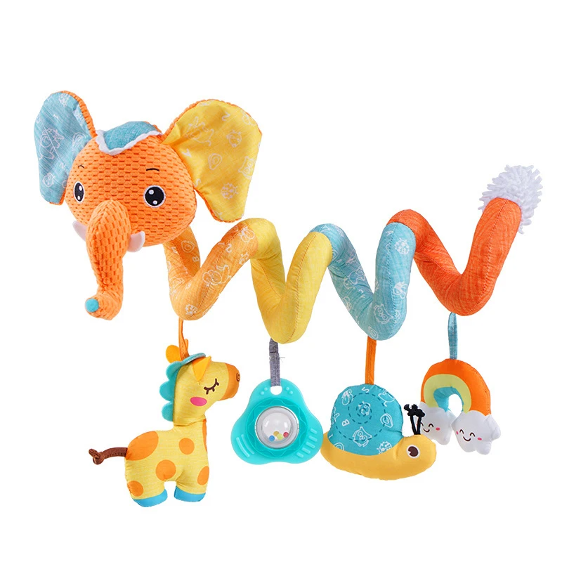 Babyspeelgoed spiraal – Zintuiglijke stimulatie, Veilig BPA-vrij pluche – Ideaal voor baby's & peuters