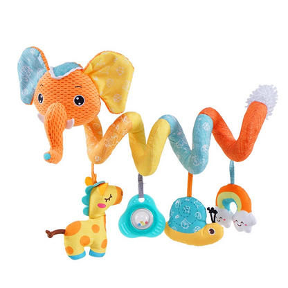 Babyspeelgoed spiraal – Zintuiglijke stimulatie, Veilig BPA-vrij pluche – Ideaal voor baby's & peuters