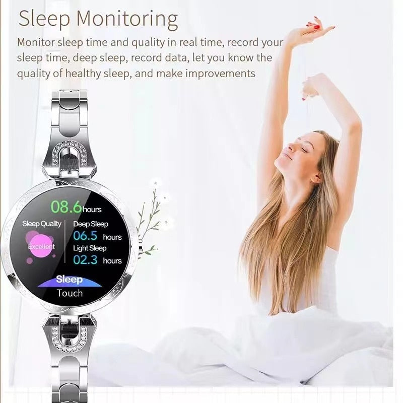 AquaFit Smartwatch voor Dames – Waterdicht, Activiteitstracker & Meldingen