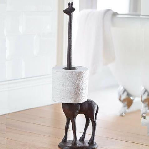 TwigaRoll – Vrijstaande Giraffe Toiletrolhouder van Gietijzer