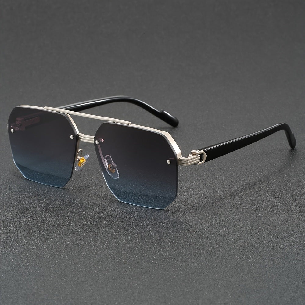 Halfrandloze Bril – Elegant & Lichtgewicht – Zinklegering & Polycarbonaat – Casual & Stijlvol