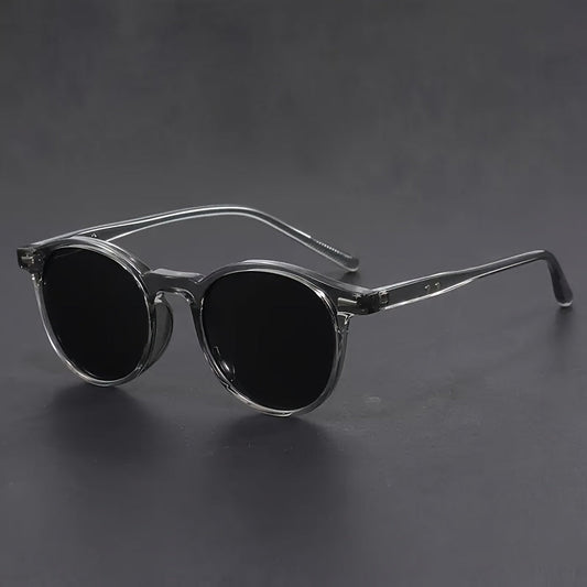 Heren Zonnebril Rond – Lichtgewicht Retro Tortoiseshell Design – Polycarbonaat Frame