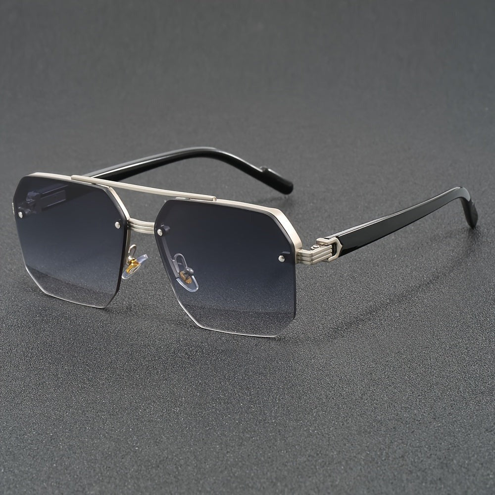 Halfrandloze Bril – Elegant & Lichtgewicht – Zinklegering & Polycarbonaat – Casual & Stijlvol