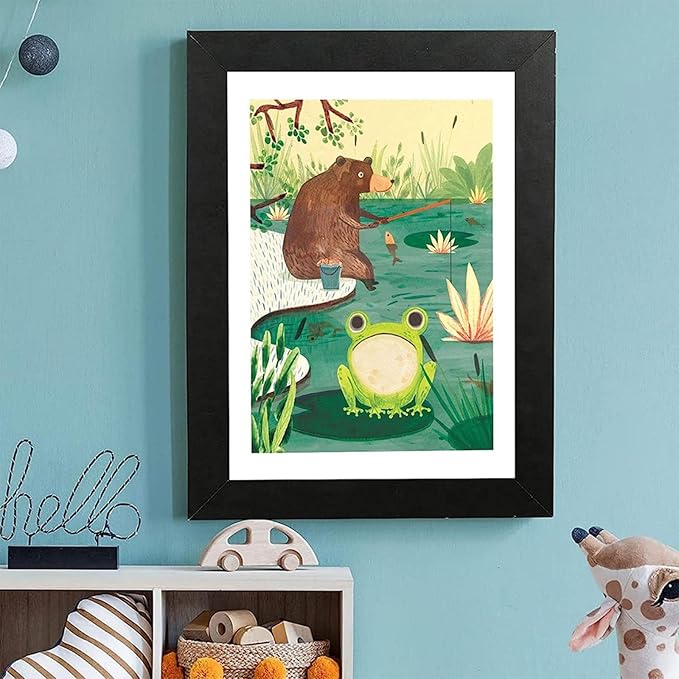 Opbergframe voor Kinderkunst – Breukbestendig Hout, Elegant Ontwerp – Voor Creatieve Kinderen