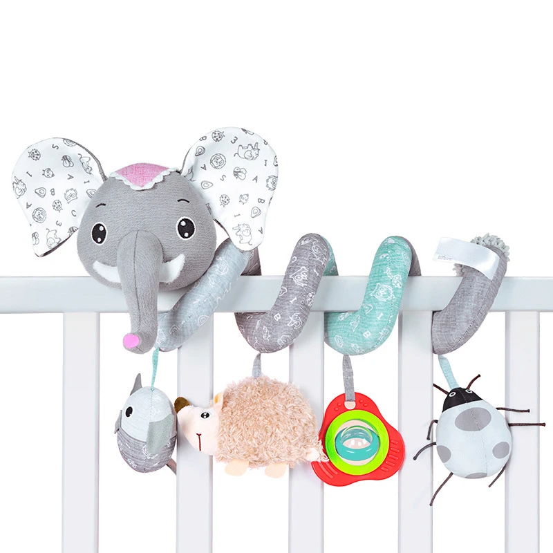 Babyspeelgoed spiraal – Zintuiglijke stimulatie, Veilig BPA-vrij pluche – Ideaal voor baby's & peuters