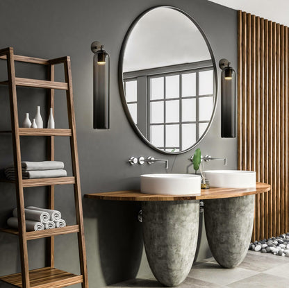 VoordeelPaleis Moderne Glazen Badkamer Wandlamp Rookglas Grijs