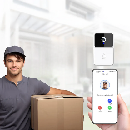 SafeView Slimme Videodeurbel met HD Camera en Twee-Weg Audio – Nachtzicht & Bewegingsdetectie