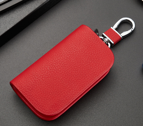 KeyShield Luxe Autosleutelhoes met Signaalblokkering en Echt Leer