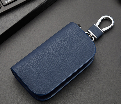 KeyShield Luxe Autosleutelhoes met Signaalblokkering en Echt Leer