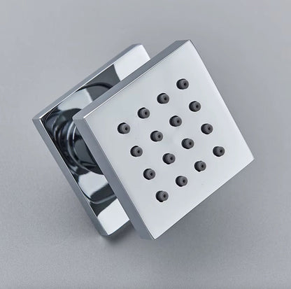 VoordeelPaleis® Inbouw douche wand massagejets set van 4 stuks chroom messing
