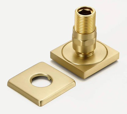 VoordeelPaleis® Inbouw douche wand massagejets set van 4 stuks geborsteld goud