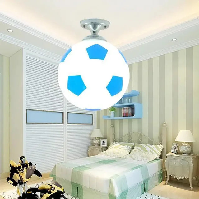 GoalBright – Voetbal Plafondlamp met LED en Dimbare Verlichting | Voor Kinderkamers