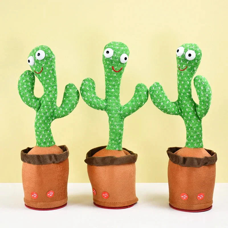 Interactieve Cactus – Dansend Spraak & LED-Lichten, Zacht pluche – Stimuleert spraak en taal