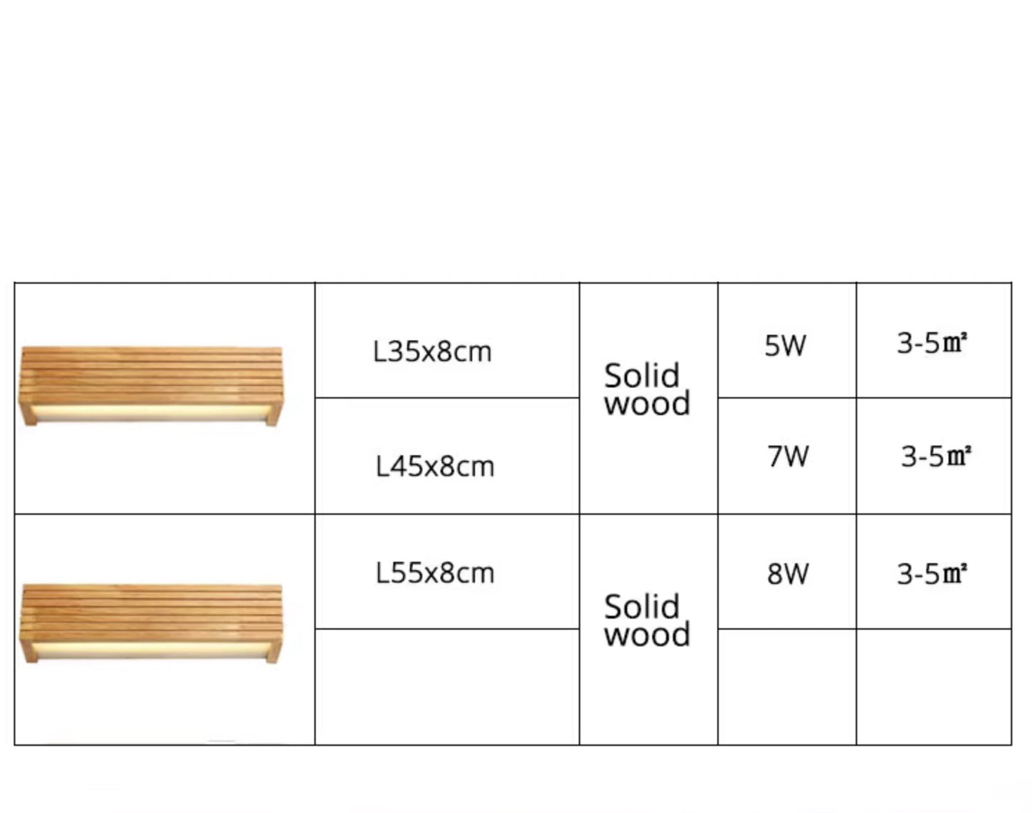 VoordeelPaleis Nordic Wandlamp Spiegellamp Hout warm licht 55 cm