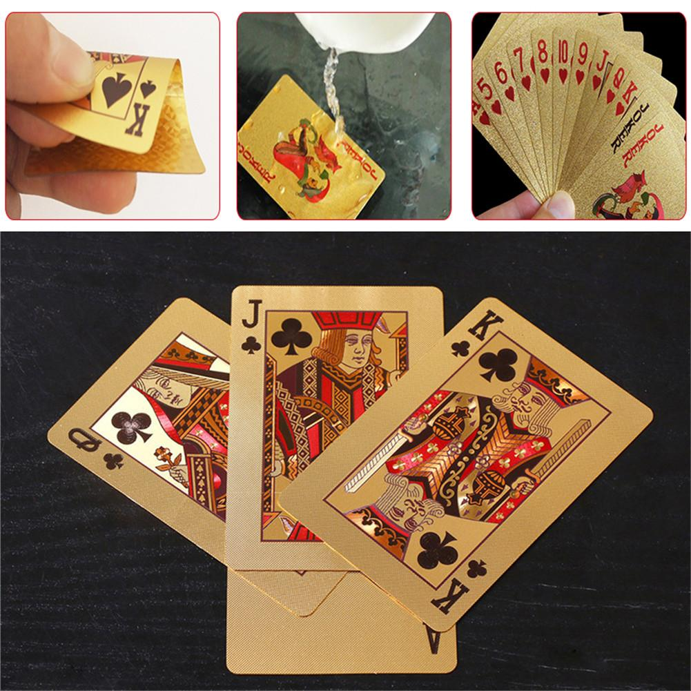 Luxe gouden speelkaarten | Waterdicht en Geplastificeerd | Perfect voor Poker