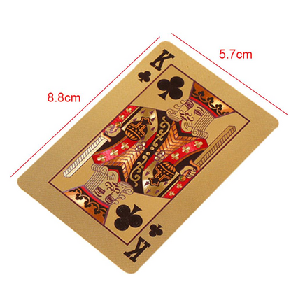 Luxe gouden speelkaarten | Waterdicht en Geplastificeerd | Perfect voor Poker