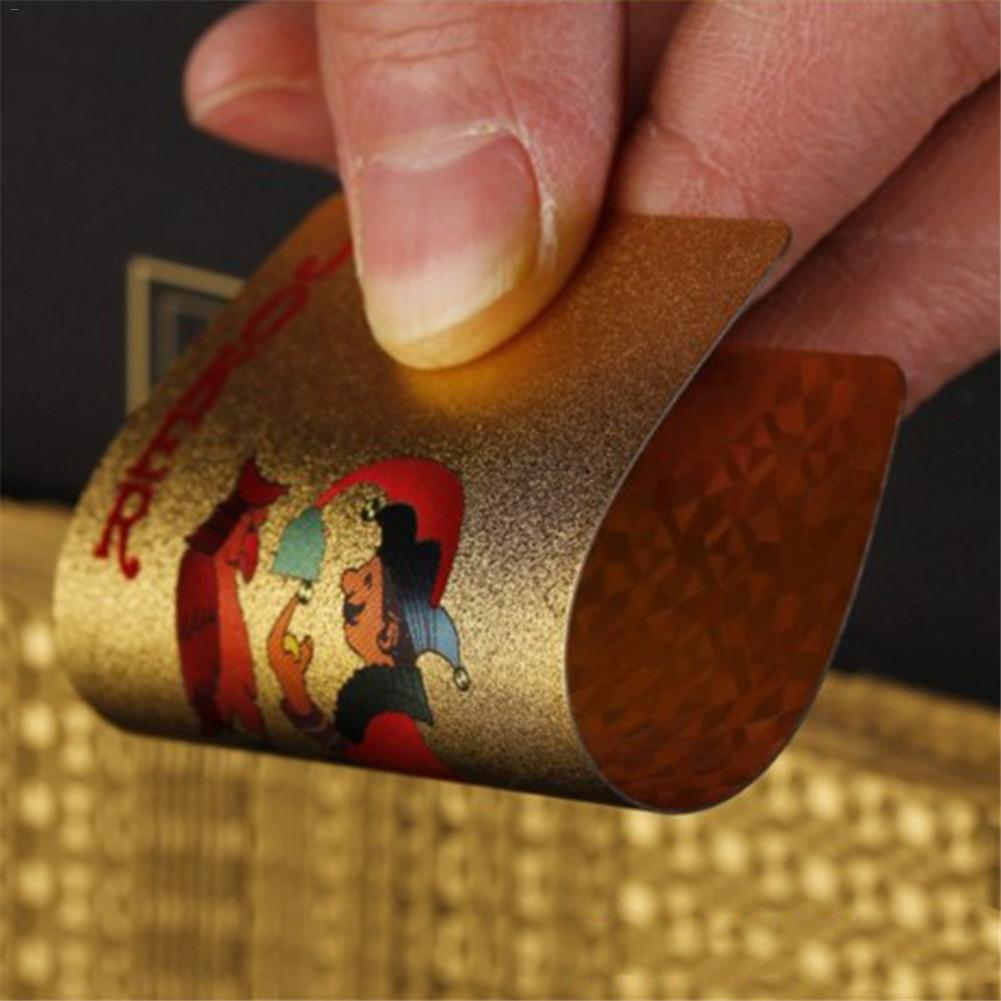 Luxe gouden speelkaarten | Waterdicht en Geplastificeerd | Perfect voor Poker
