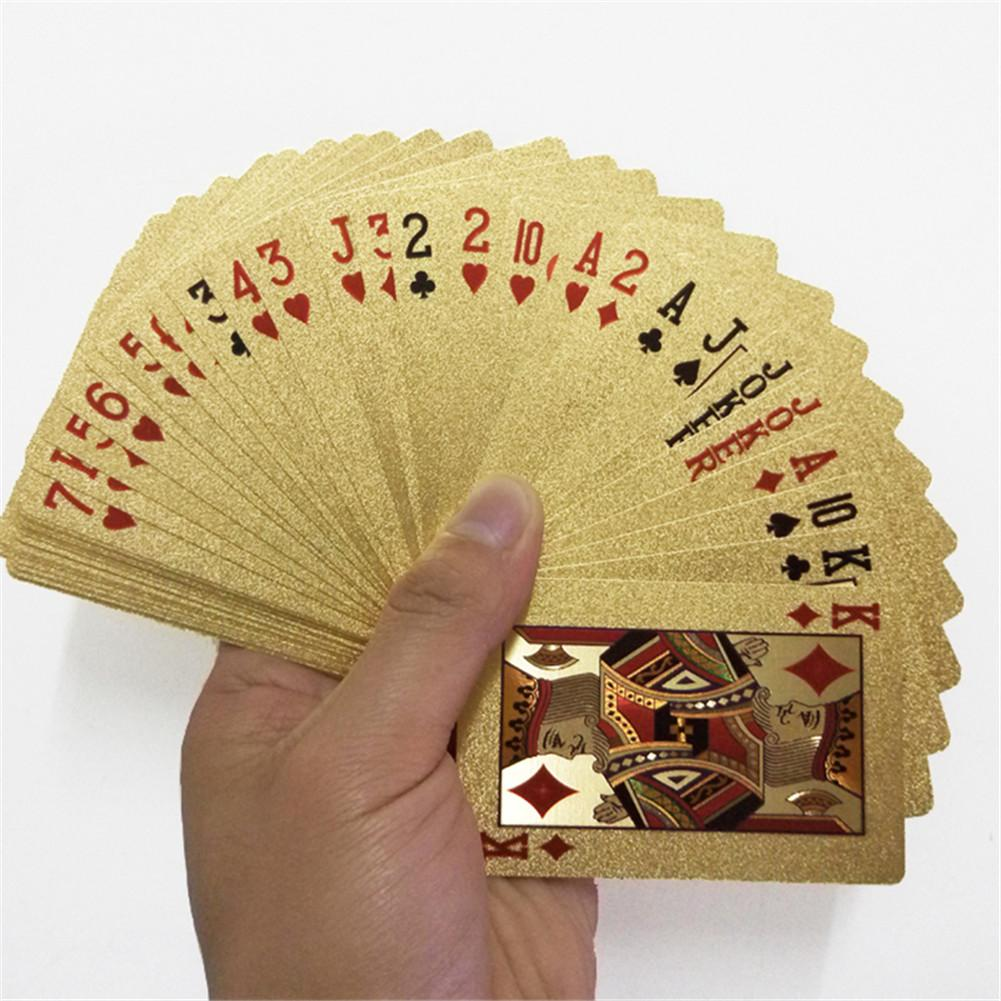Luxe gouden speelkaarten | Waterdicht en Geplastificeerd | Perfect voor Poker