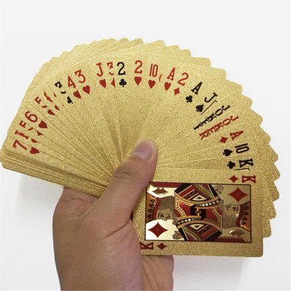 Luxe gouden speelkaarten | Waterdicht en Geplastificeerd | Perfect voor Poker
