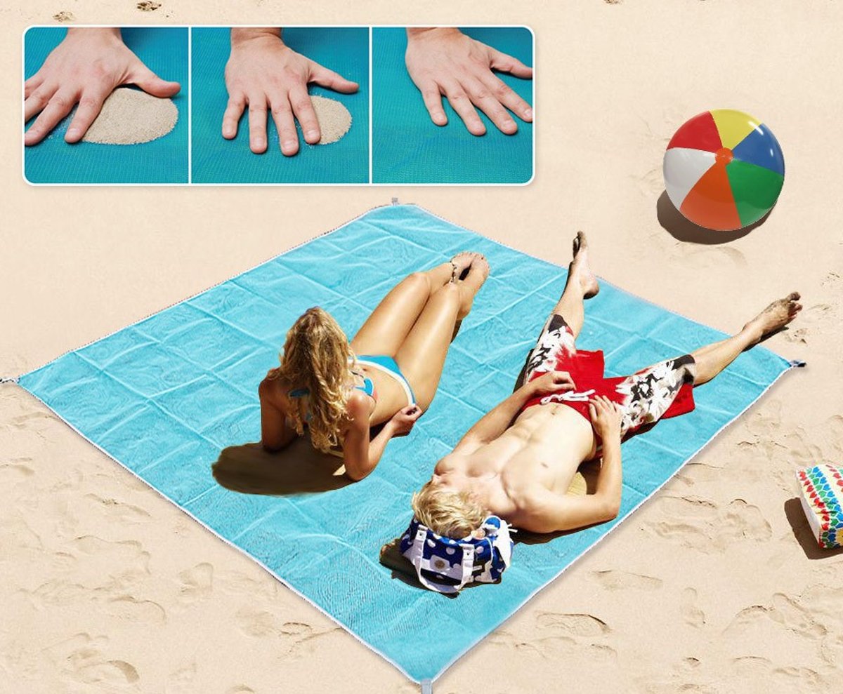 Magisch strandlaken | Zandvrij zonnen!