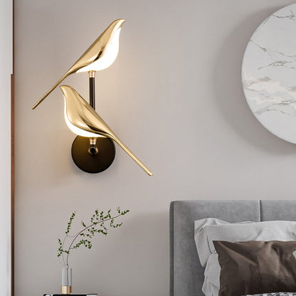 LumiVogel Wandlamp met LED en Vogelontwerp – Warm Wit Licht