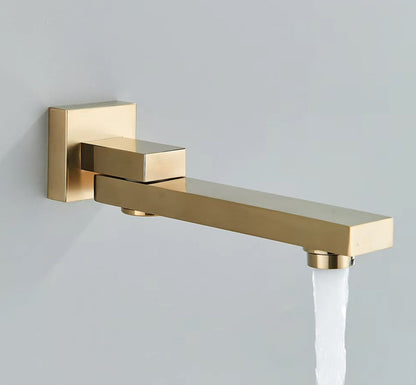 VoordeelPaleis® Doucheset Premium de Luxe LCD 40 cm. regendouche vierkant 3-weg Geborsteld Goud