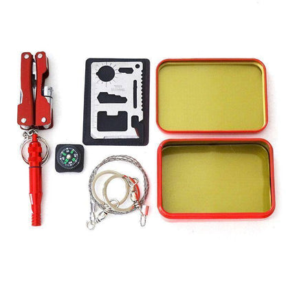 Draagbare SOS-overlevingskit met 8 tools