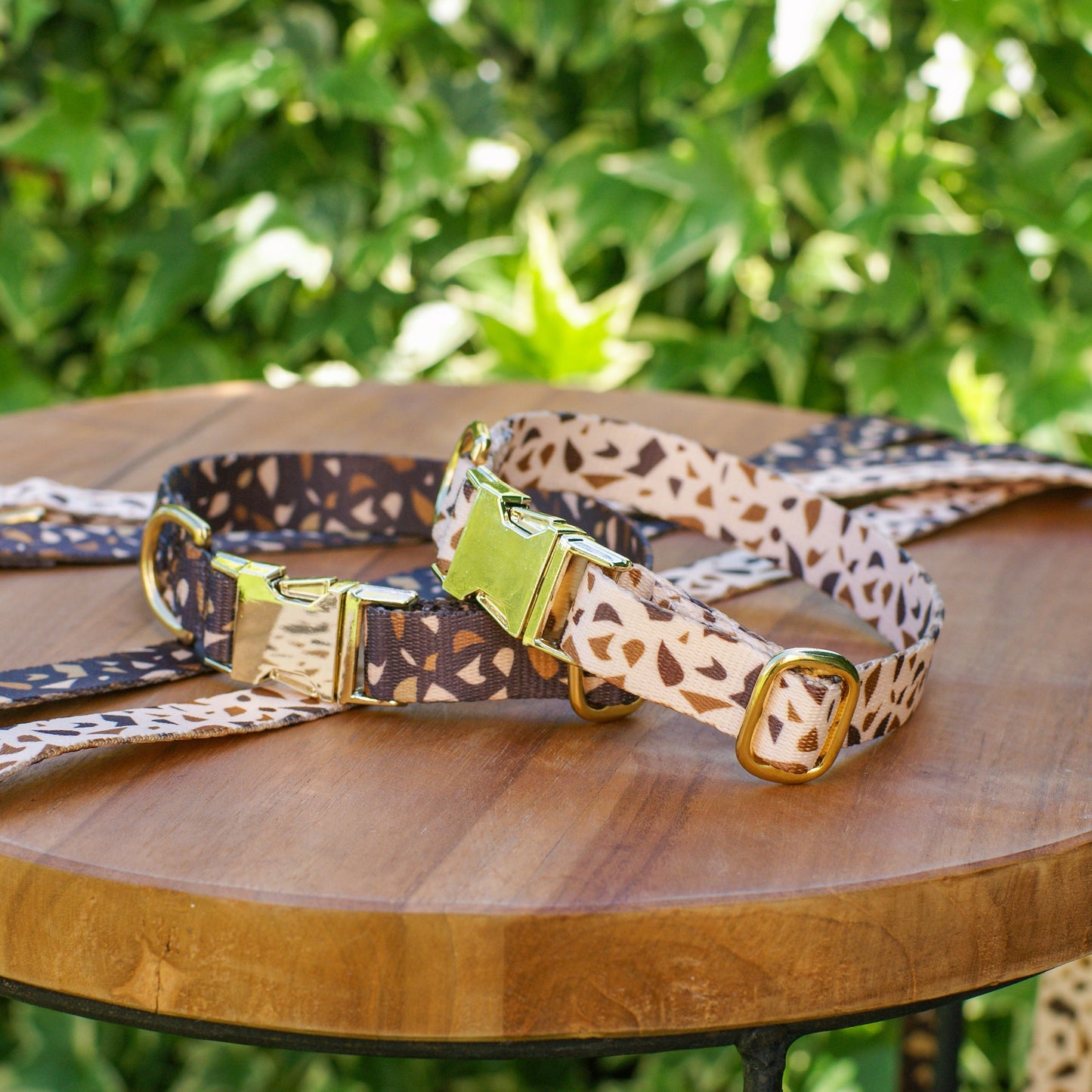 Luxe TerraStyle Hondenhalsband met Gouden Sluiting