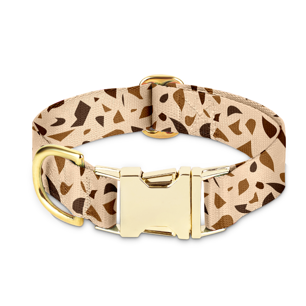 Luxe TerraStyle Hondenhalsband met Gouden Sluiting