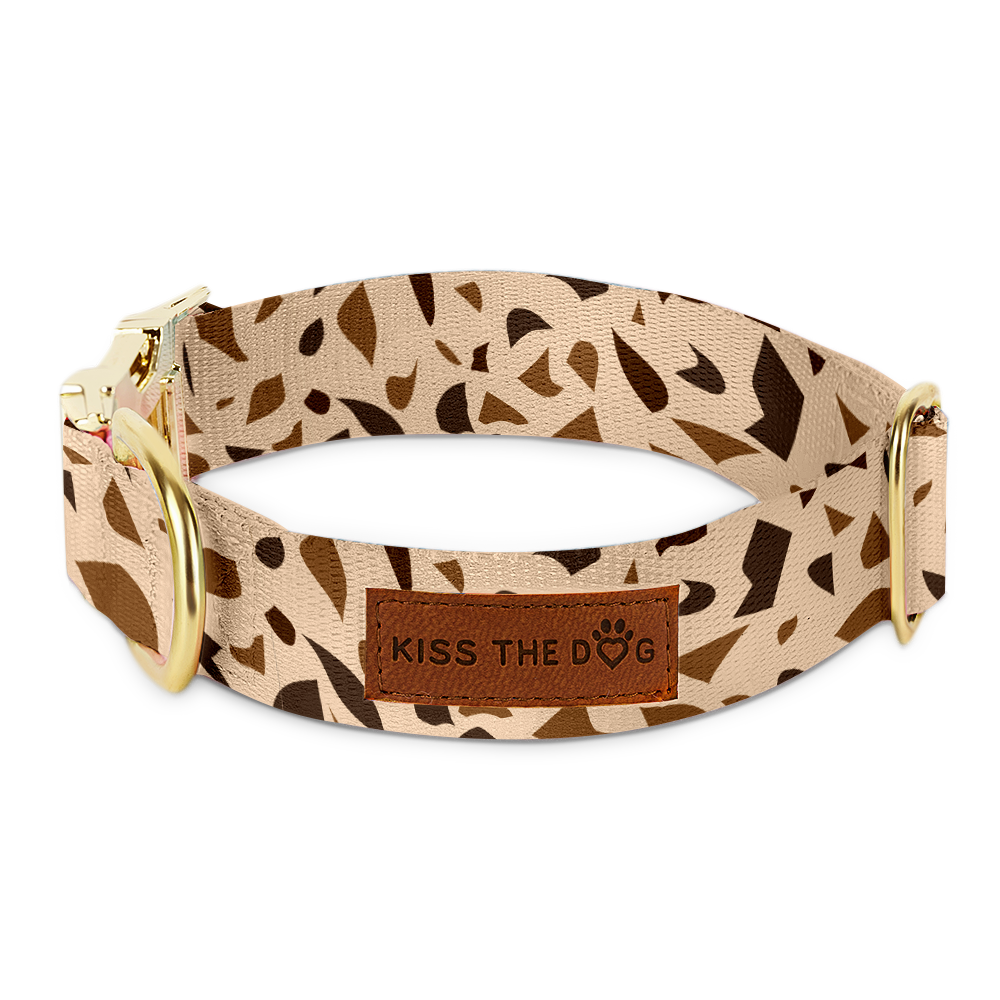 Luxe TerraStyle Hondenhalsband met Gouden Sluiting