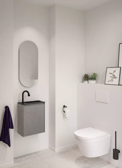 VoordeelPaleis Design Luna Spiegel Ovaal  35x80 cm