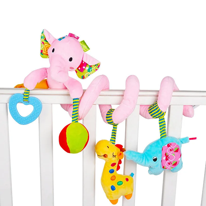 Babyspeelgoed spiraal – Zintuiglijke stimulatie, Veilig BPA-vrij pluche – Ideaal voor baby's & peuters