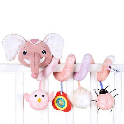Babyspeelgoed spiraal – Zintuiglijke stimulatie, Veilig BPA-vrij pluche – Ideaal voor baby's & peuters