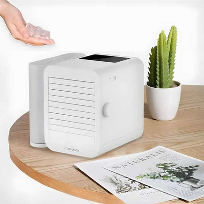 MicroCool mini airkoeler – Draagbare luchtkoeling met luchtzuivering en aromafunctie
