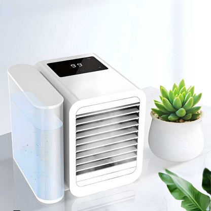 MicroCool mini airkoeler – Draagbare luchtkoeling met luchtzuivering en aromafunctie