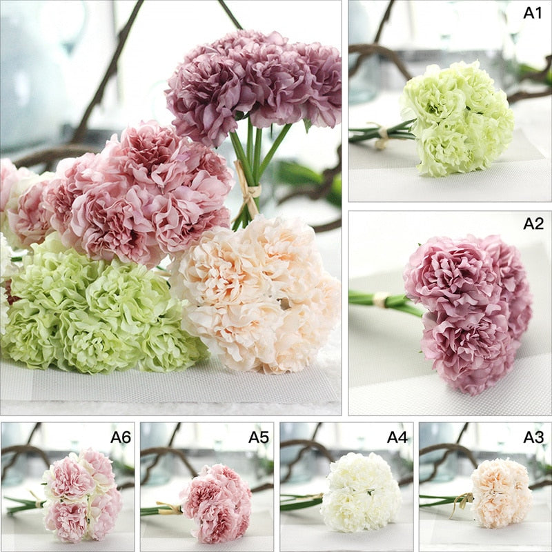 Boeket van Pioenrozen | Kunstbloemen