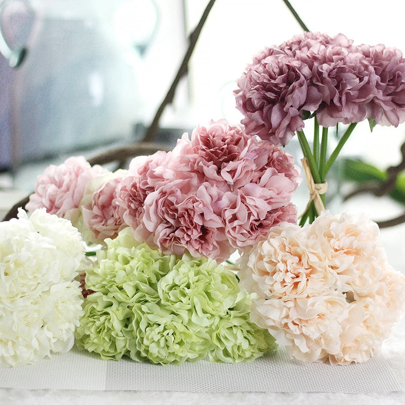 Boeket van Pioenrozen | Kunstbloemen