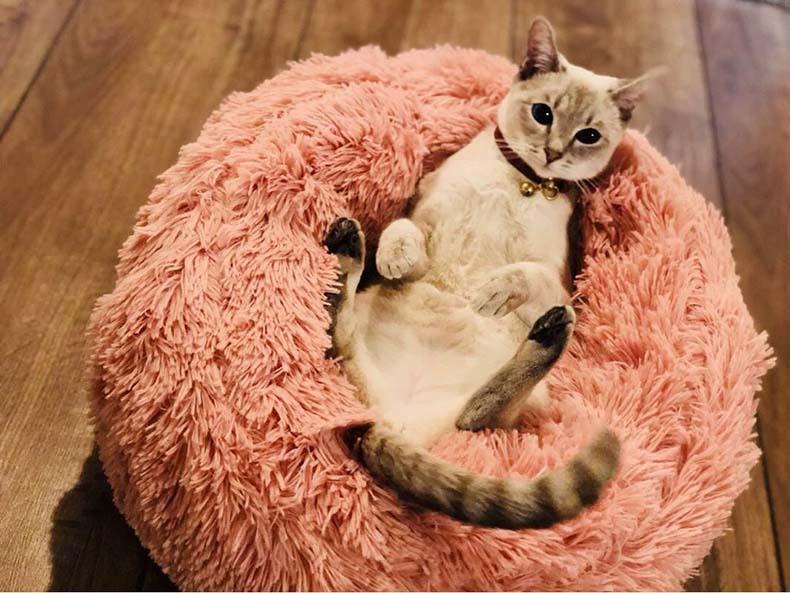 Luxe katten & hondenmand - Donut - Heerlijk zacht