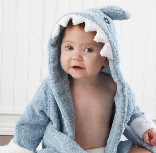 KnuffelSoft Babybadjas met Dierenkap – Zachte Katoenen Peuterbadjas 0–3 Jaar