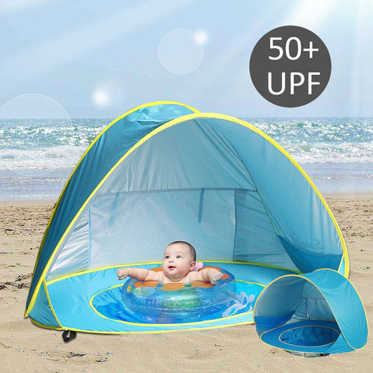 Baby Strandtent (UV 50+) met zwembadje | In 3 seconden opgezet!