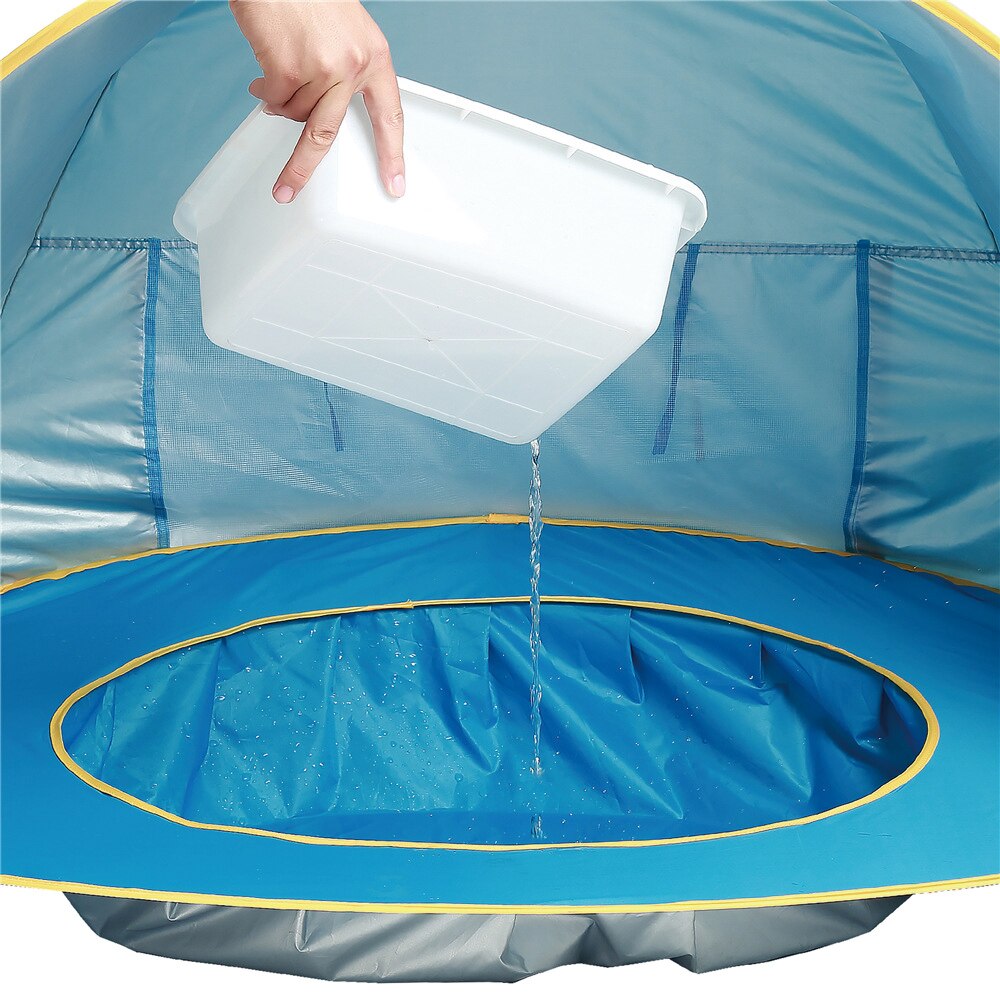 Baby Strandtent (UV 50+) met zwembadje | In 3 seconden opgezet!
