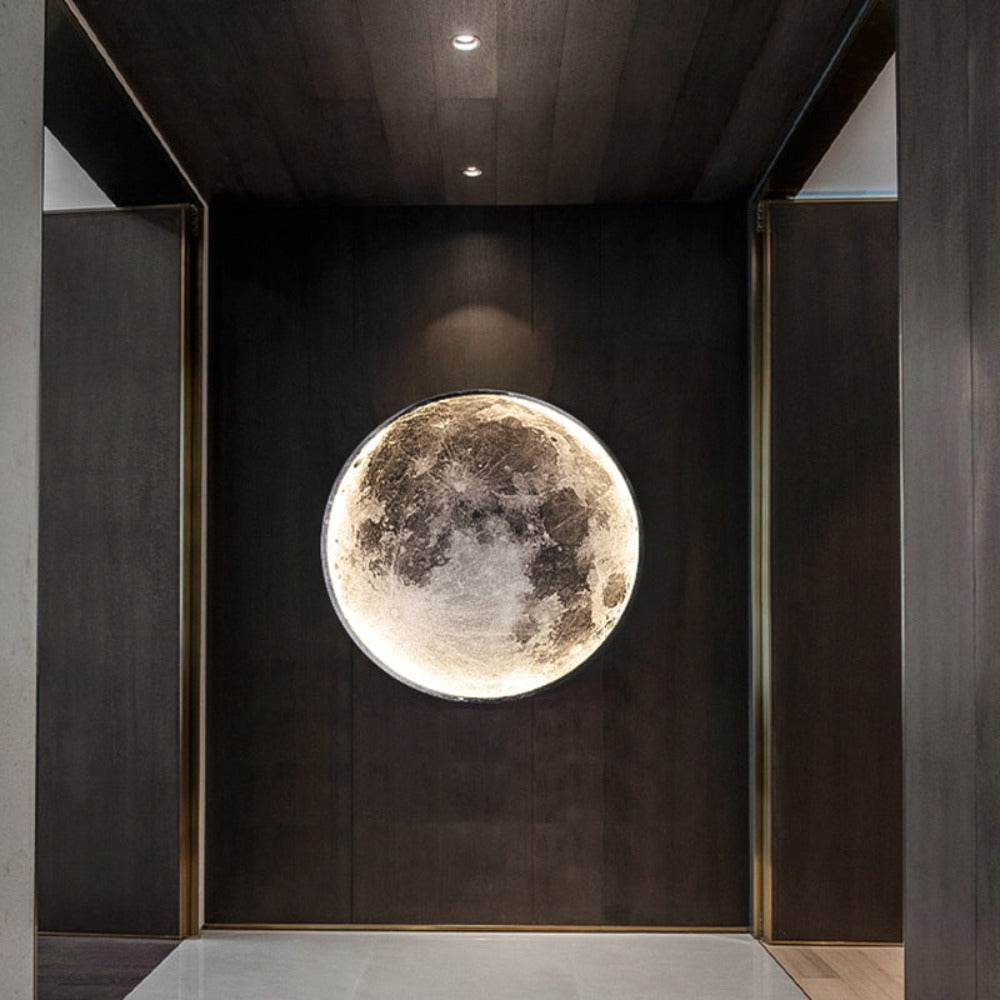 3D LED Plafondlamp Maan en Aarde - Dimbare Sfeerverlichting